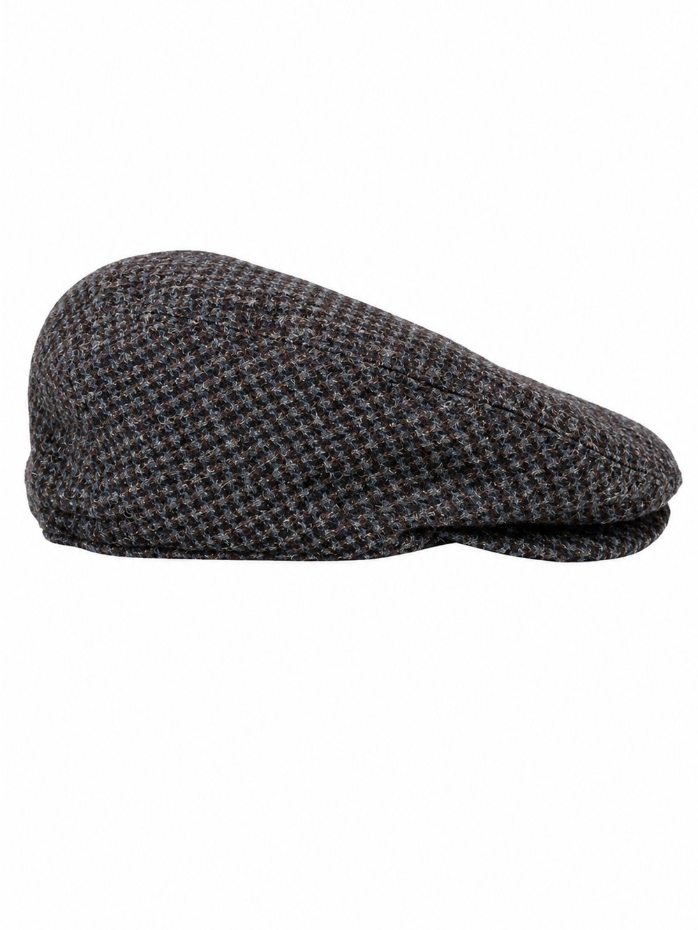 Porter & Ash London Wool Tweed Flat Cap Newsboy Hat Gray Blue Plaid Size 7 - Picture 5 of 7